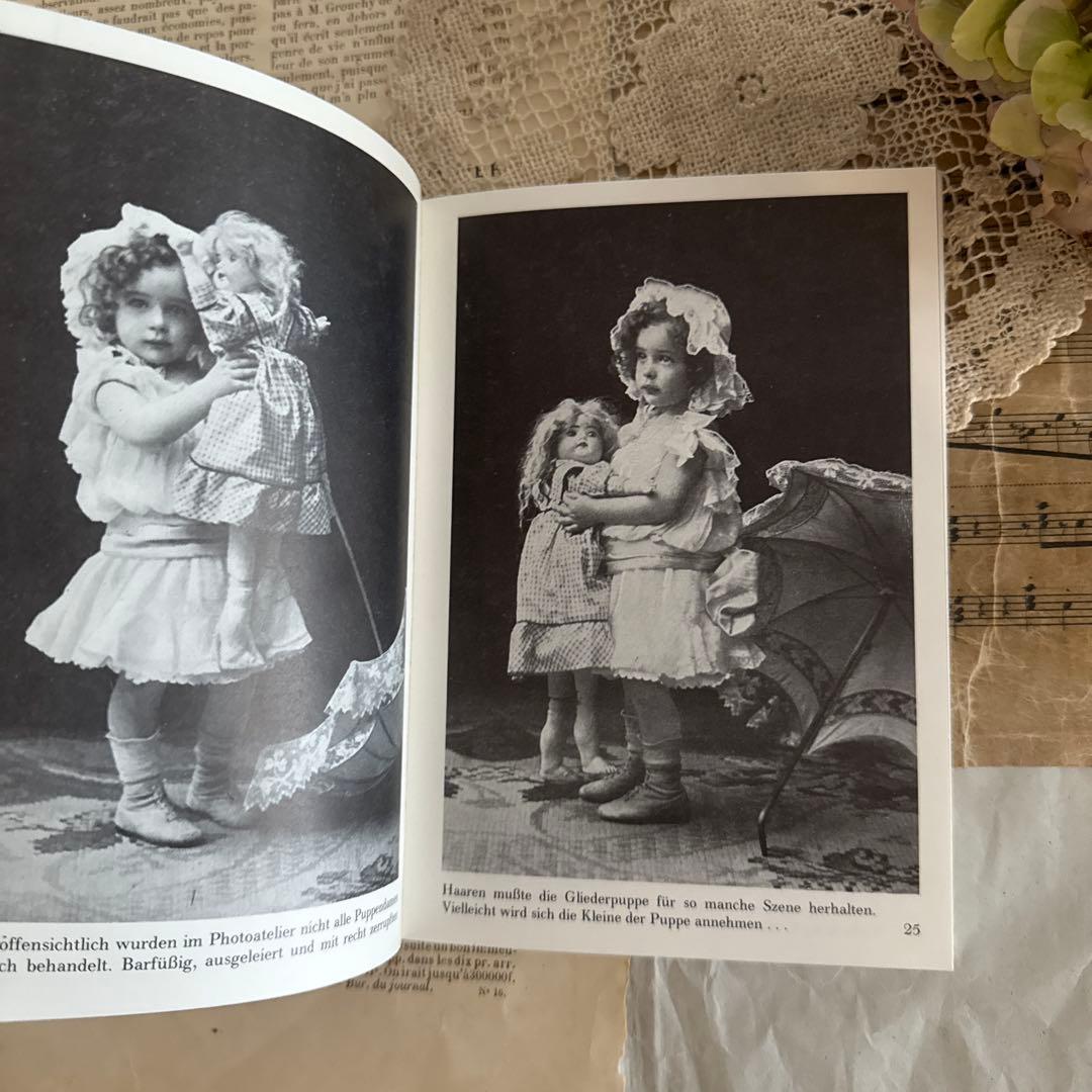 入手困難★美しい少女と人形のビンテージ写真集ヴィクトリアン洋書ジャンクジャーナル