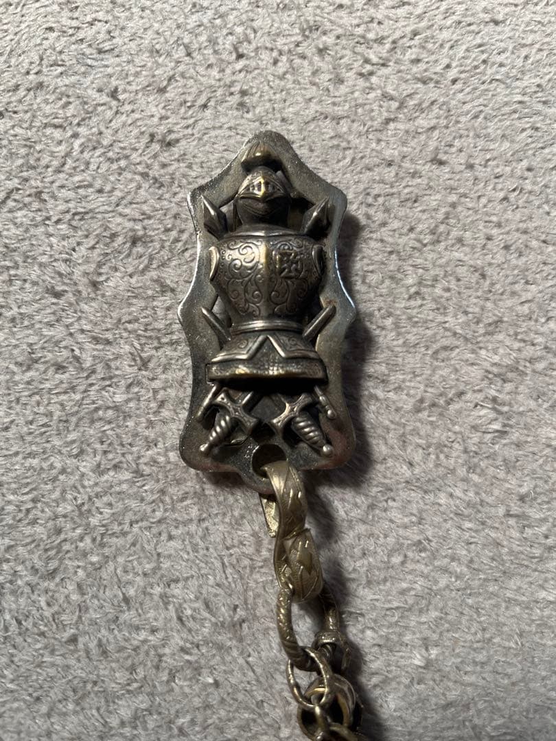 フリーメイソン　ソードチェーン テンプル騎士団ウォレットチェーン約60.5cm