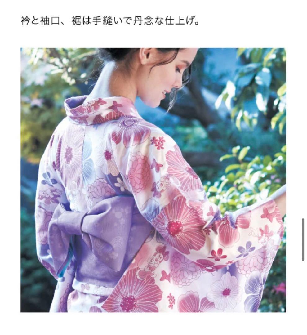 ベルメゾン ディズニー 浴衣&帯のセット 花火 お祭り