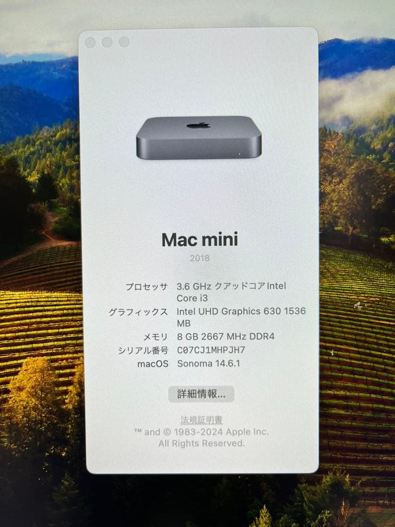 2018 Apple Mac mini キーボードセット