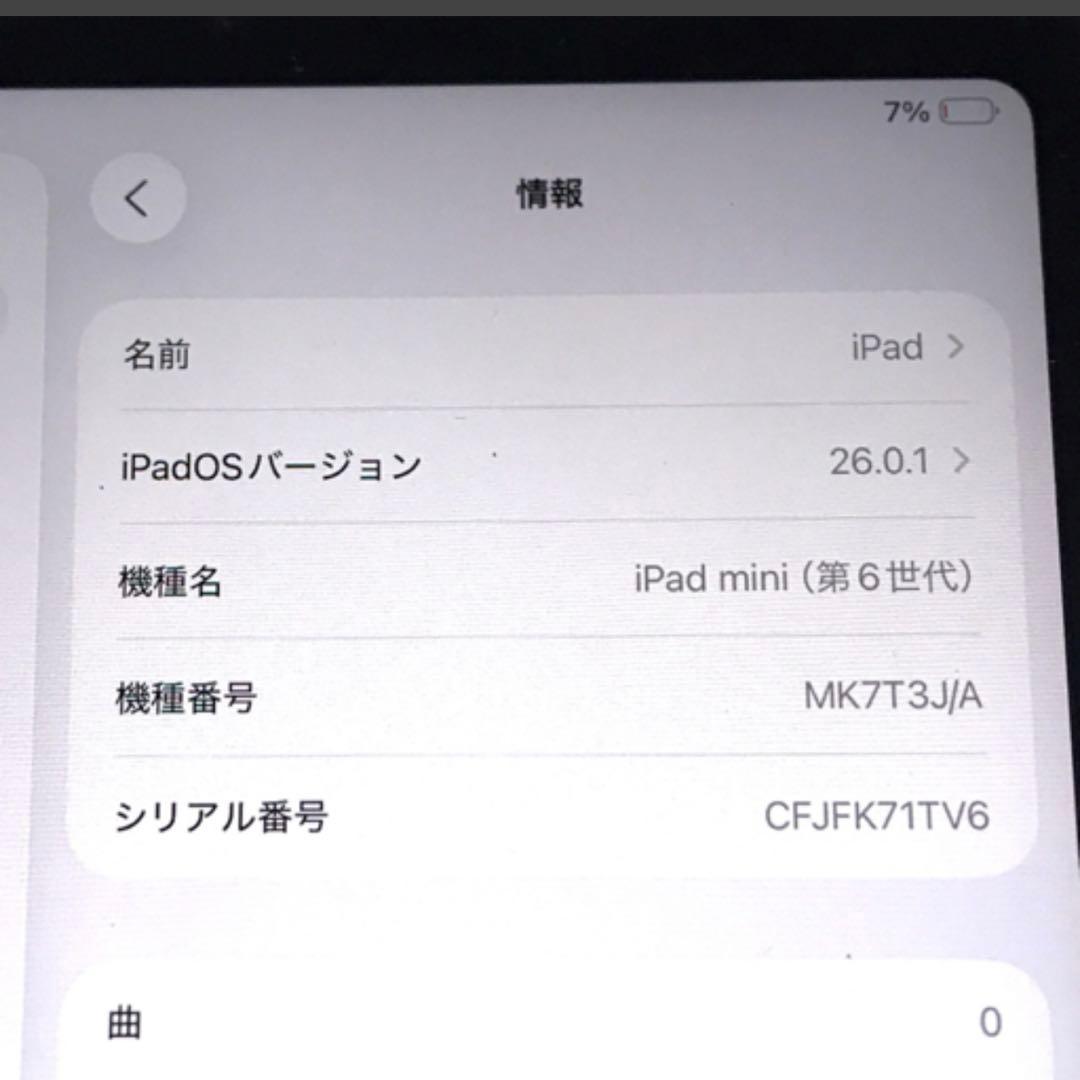 P*n様 Apple iPad mini 第6世代 Wi-Fiモデル 256GB