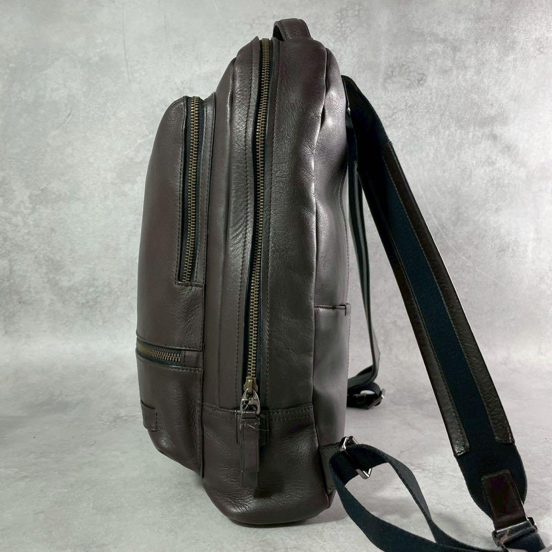 極美品 Tumi トゥミ ハリソン リュック バッグパック デイパック レザー