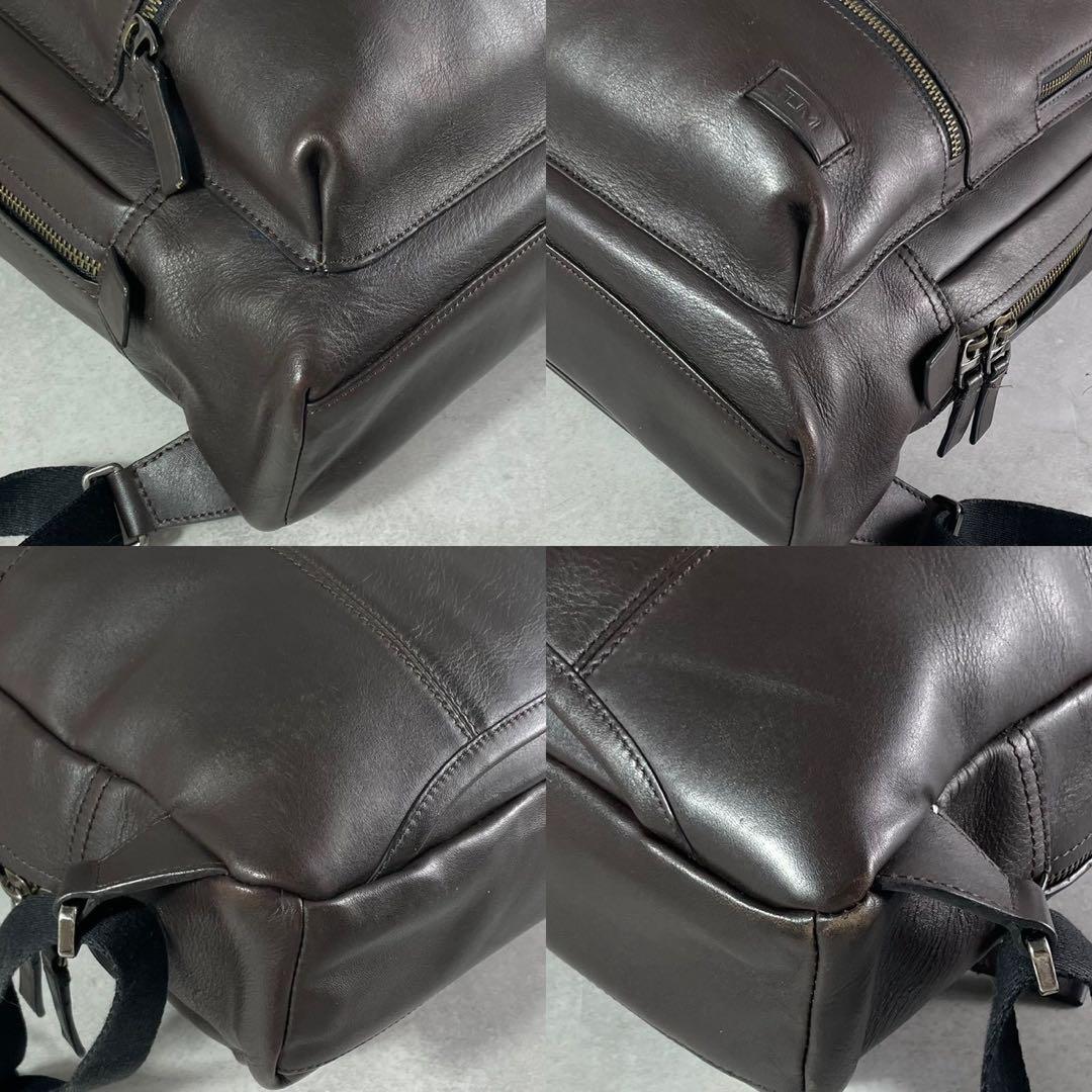 極美品 Tumi トゥミ ハリソン リュック バッグパック デイパック レザー