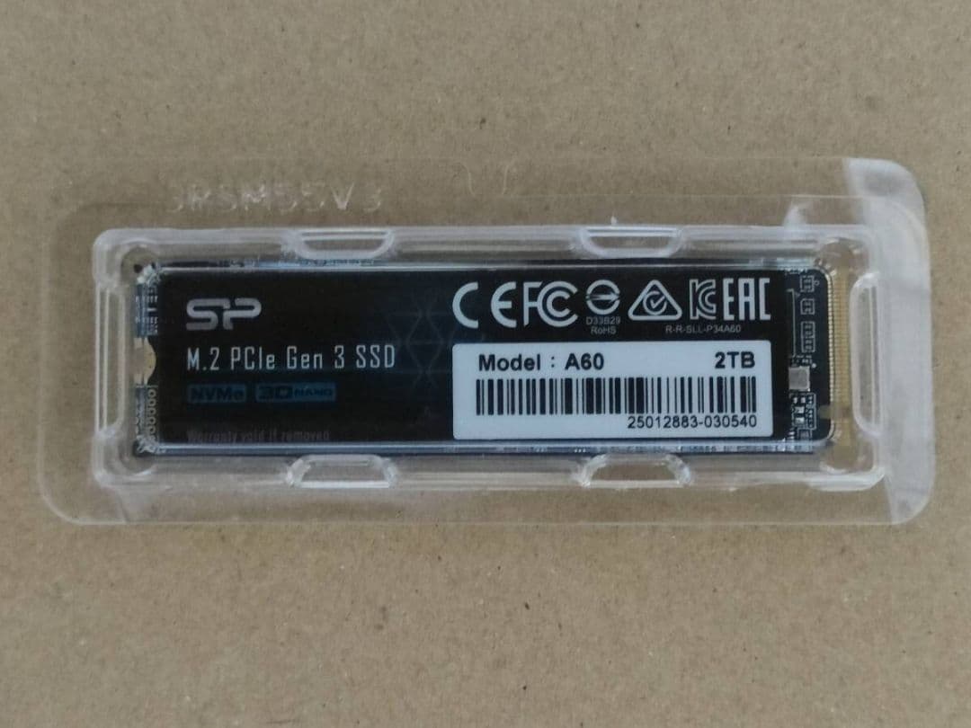 s*c様 SP M.2 2280 PCIe Gen 3 SSD A60 2TB