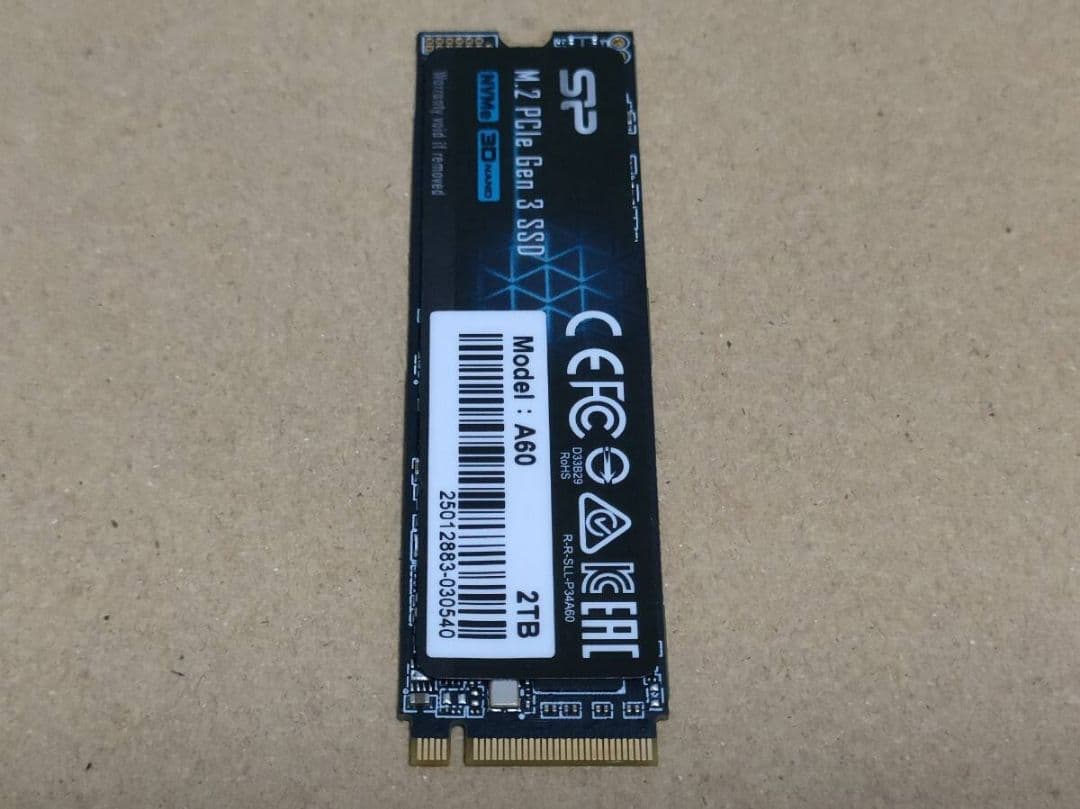 s*c様 SP M.2 2280 PCIe Gen 3 SSD A60 2TB