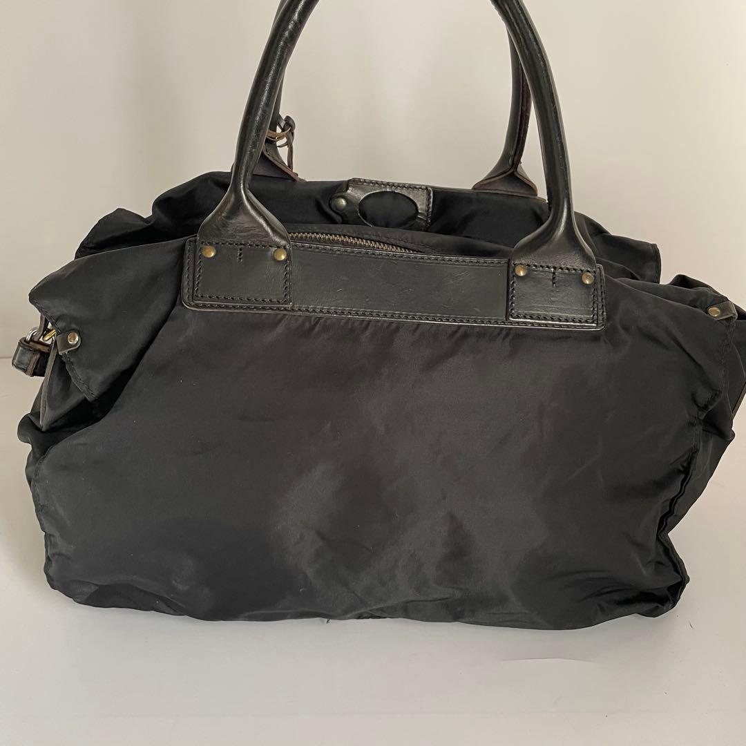 ✨️美品✨️ Felisi P4 ボストン　ハンドバッグ　ナイロン　レザー　黒