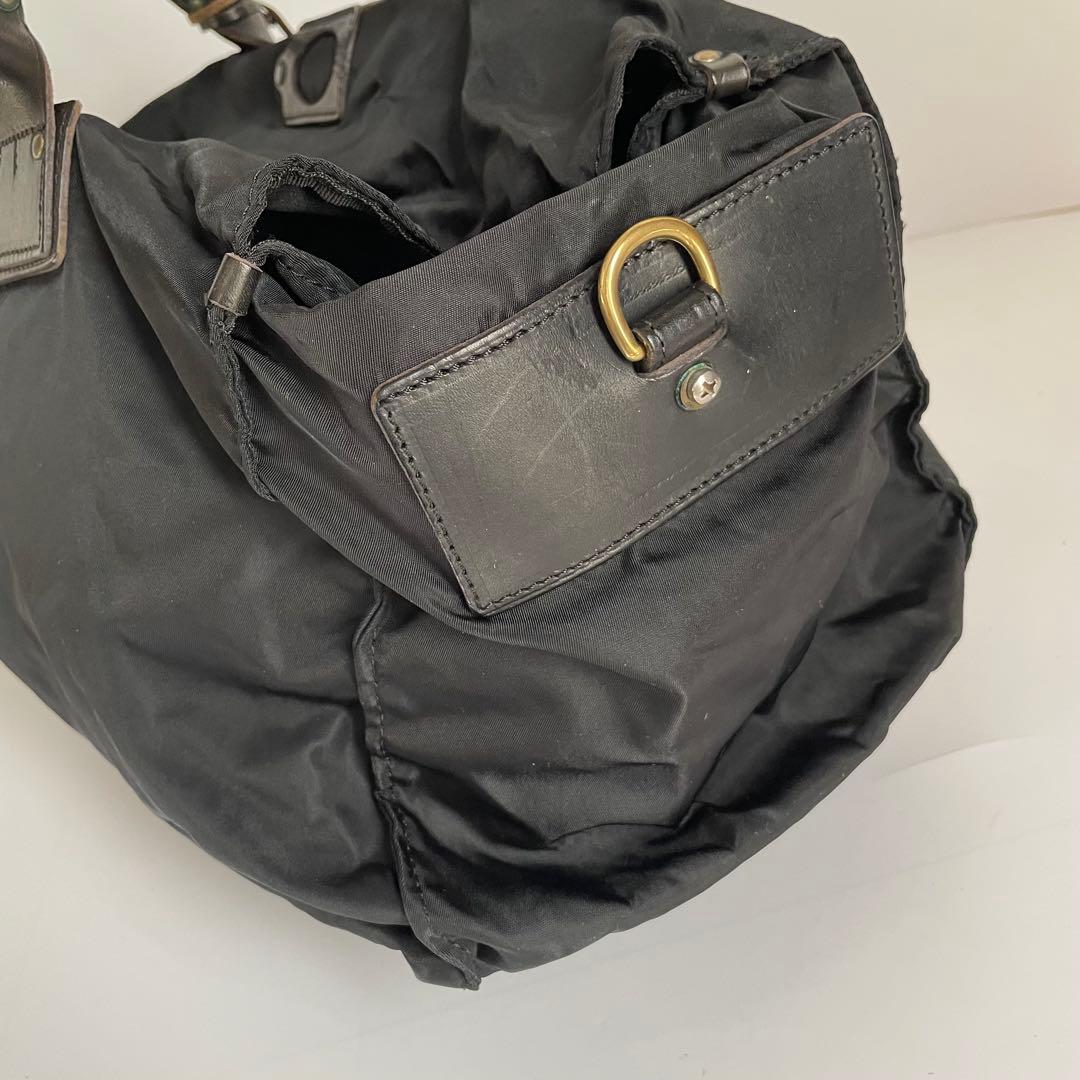 ✨️美品✨️ Felisi P4 ボストン　ハンドバッグ　ナイロン　レザー　黒