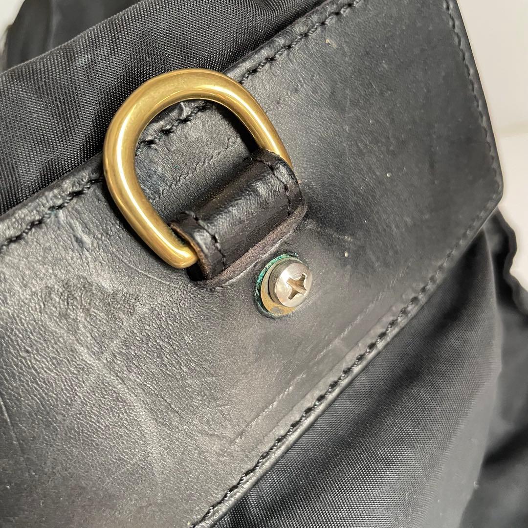 ✨️美品✨️ Felisi P4 ボストン　ハンドバッグ　ナイロン　レザー　黒