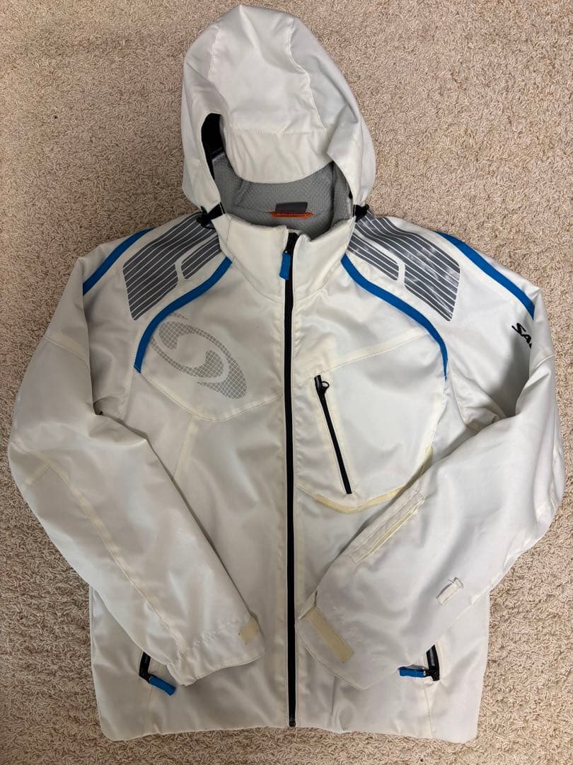 SALOMON フード付きスキーウェア 上下セット　上下Lサイズ