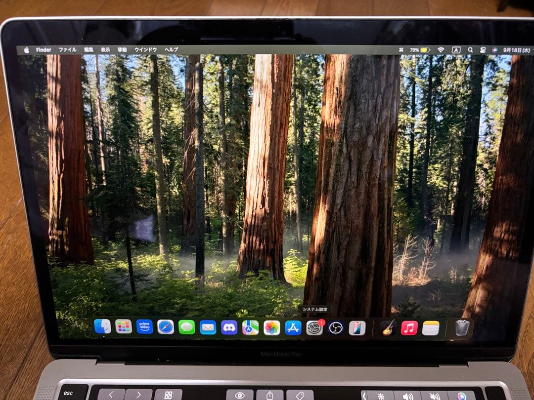 MacBookPro 2020 16GB i5 US配列 充放電回数284回