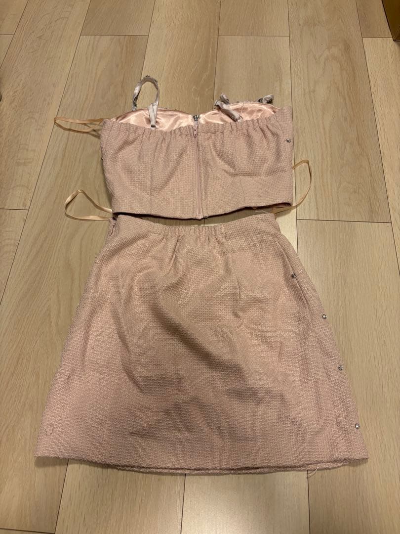 ROBE de FLEURSローブドフルールビジューセパレートドレスピンクキャバ