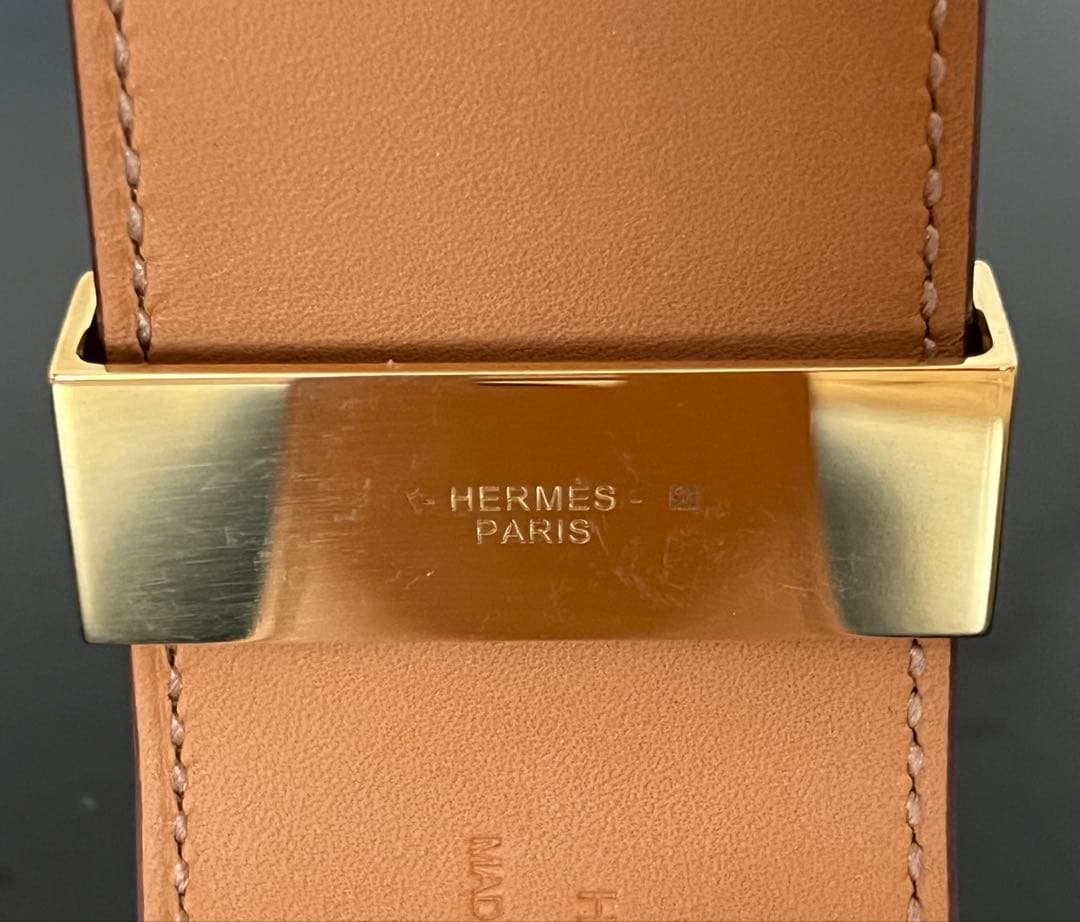 ⭐️美品　HERMES エルメス　レザーブレスレット　コリエドシアン　ゴールド