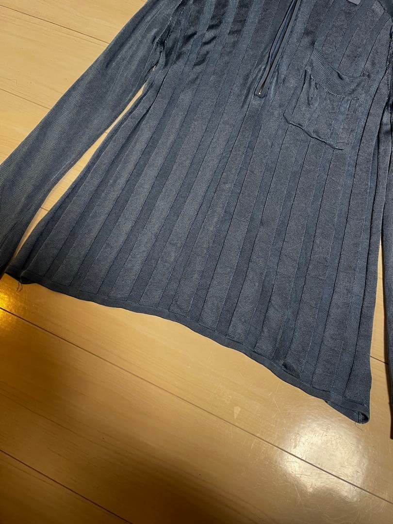 【定価4.7万】HOPE ポロニット　セーター　ブルー