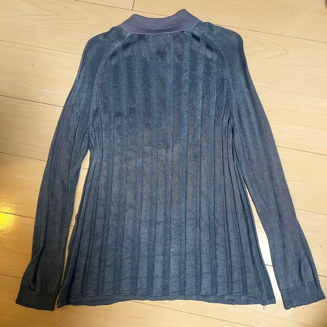 【定価4.7万】HOPE ポロニット　セーター　ブルー