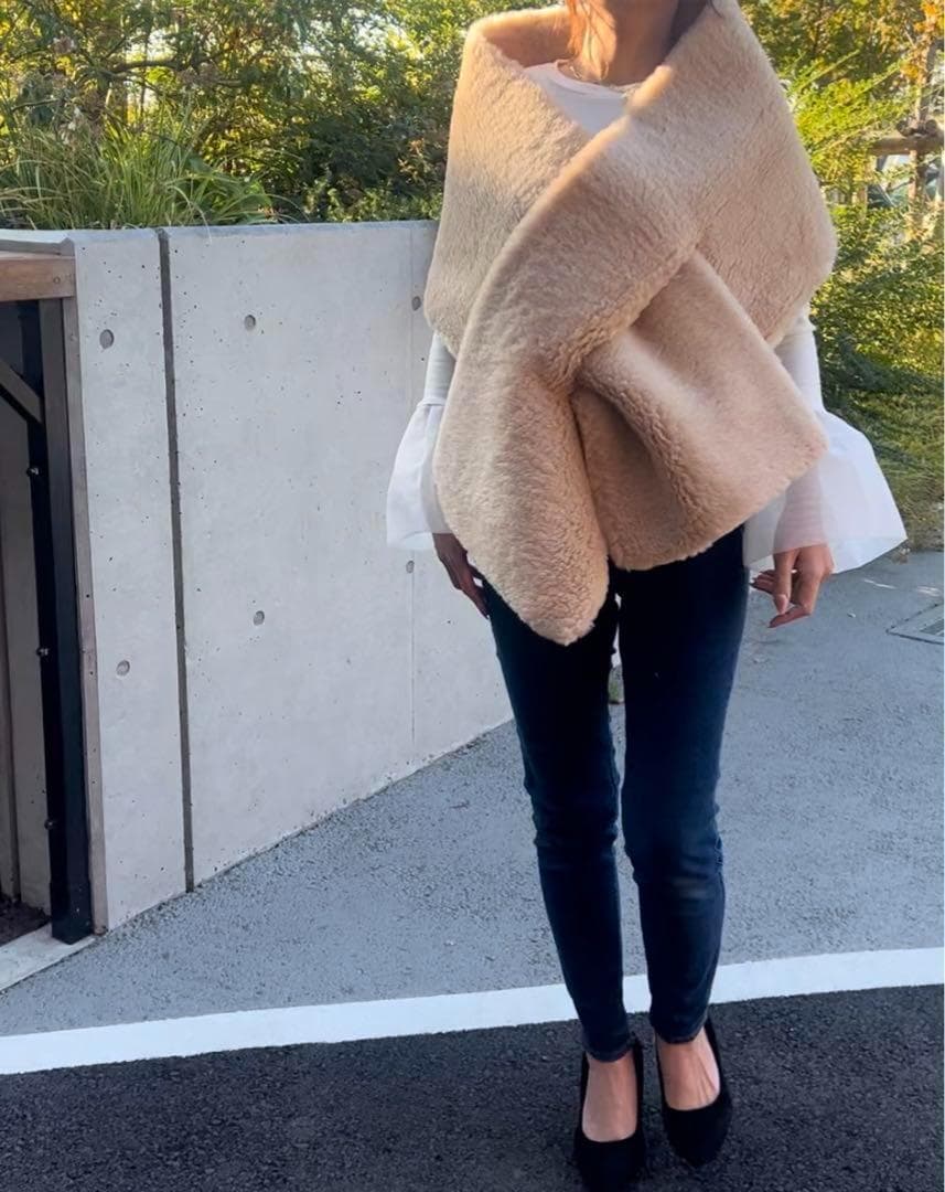 新品未使用 ベアストール アルパカ素材 テディストール MaxMaraお好きな方