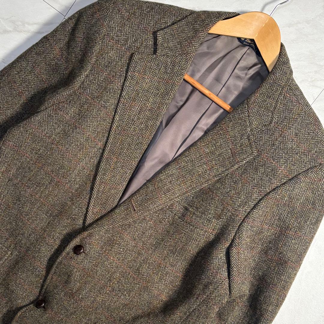 BrooksBrothers ハリスツイード 段返り3つ釦サックジャケット 44