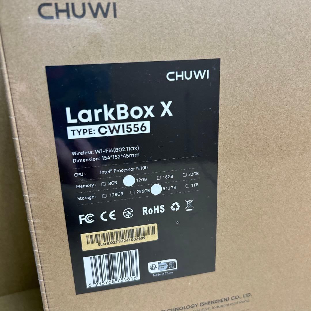 ミニPC CHUWI LarkBox X 12GB+ 512GB