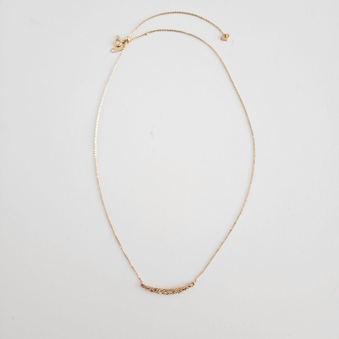 【まゆ】天然ダイヤモンドネックレス K18 イエローゴールド