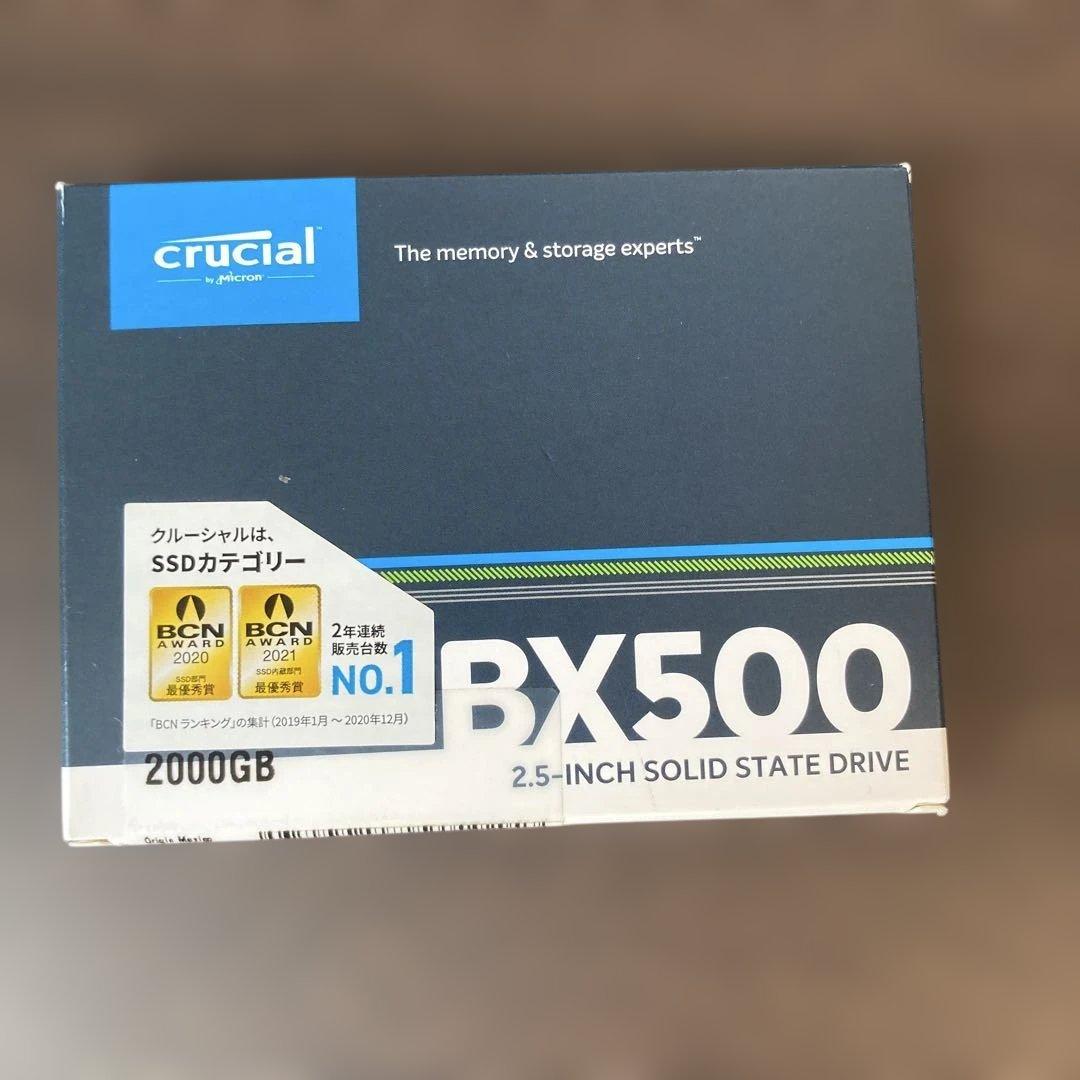 内蔵型SSD Crucial BX500 2000GB SSD