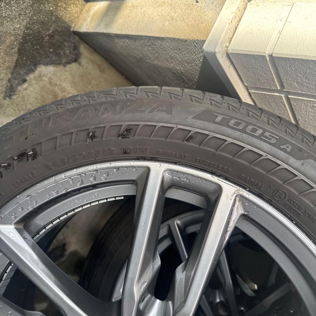 た*お様  698M X3 G01 タイヤ付きホイール　TURANZA