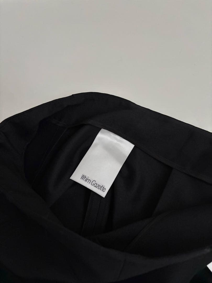 2025今季完売定価3.3万★ウィムガゼット ハーフパンツ　36 黒ハイウエスト