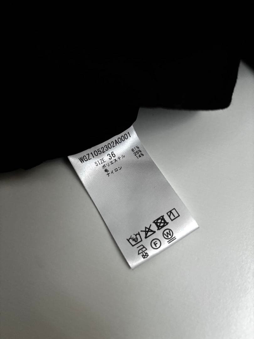 2025今季完売定価3.3万★ウィムガゼット ハーフパンツ　36 黒ハイウエスト