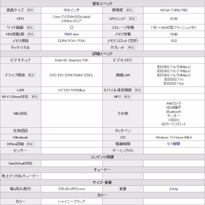 新品 FMV LIFEBOOK AHシリーズ WA2/A3   Core i7