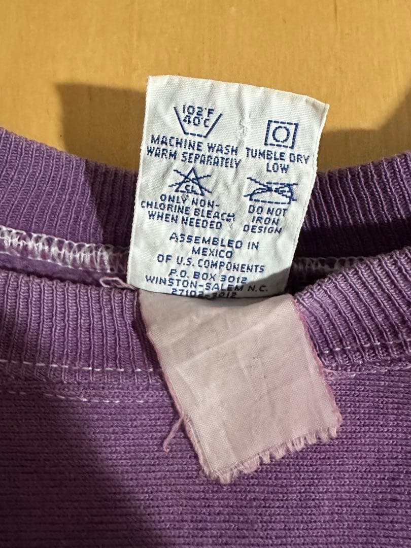 Champion リバースウィーブ　90s スウェット　パープル