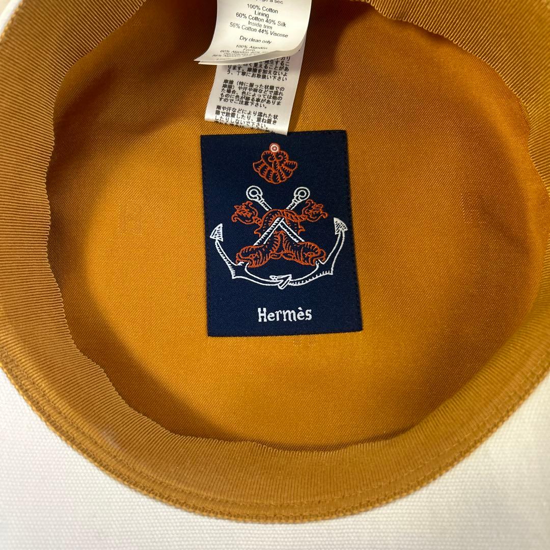 HERMES ホワイト キャスケット 58