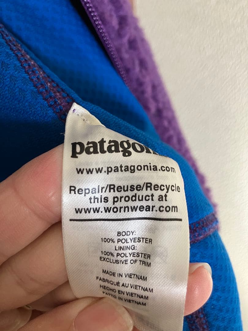 patagonia 紫色 ベスト Lサイズ　レトロX