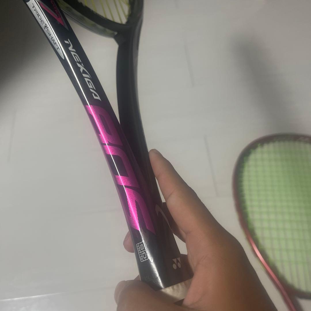 軟式テニスラケット ボルトレイジ7s ネクシーガー80s