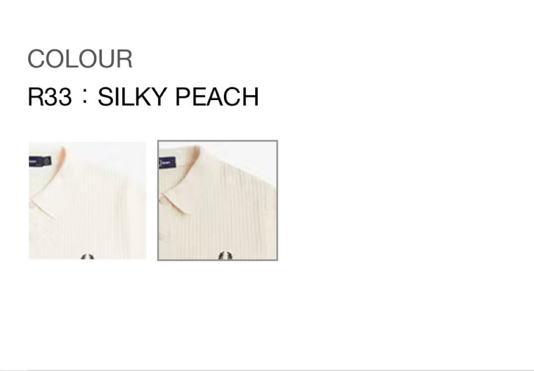 フレッドペリー 半袖ポロシャツ シルキーピーチ