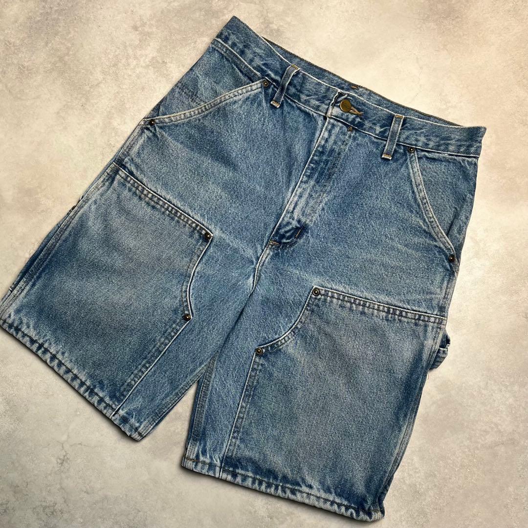 【希少】Carhartt ダブルニー デニムショーツ フェード W29