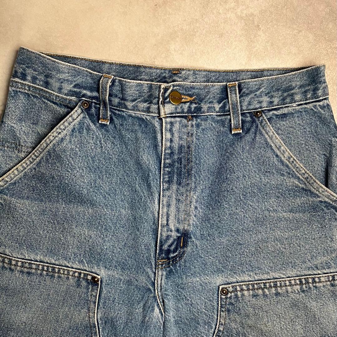 【希少】Carhartt ダブルニー デニムショーツ フェード W29