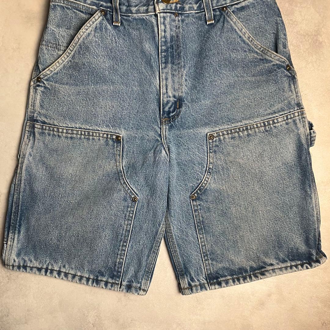 【希少】Carhartt ダブルニー デニムショーツ フェード W29