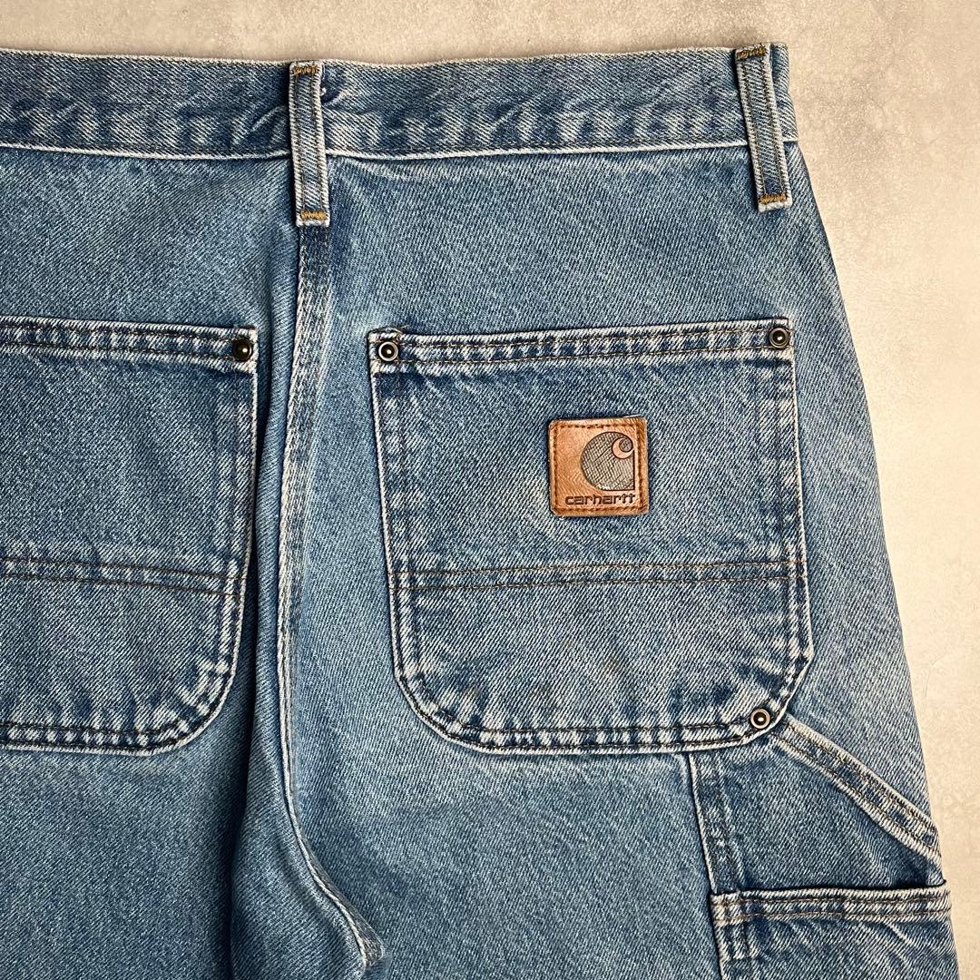 【希少】Carhartt ダブルニー デニムショーツ フェード W29