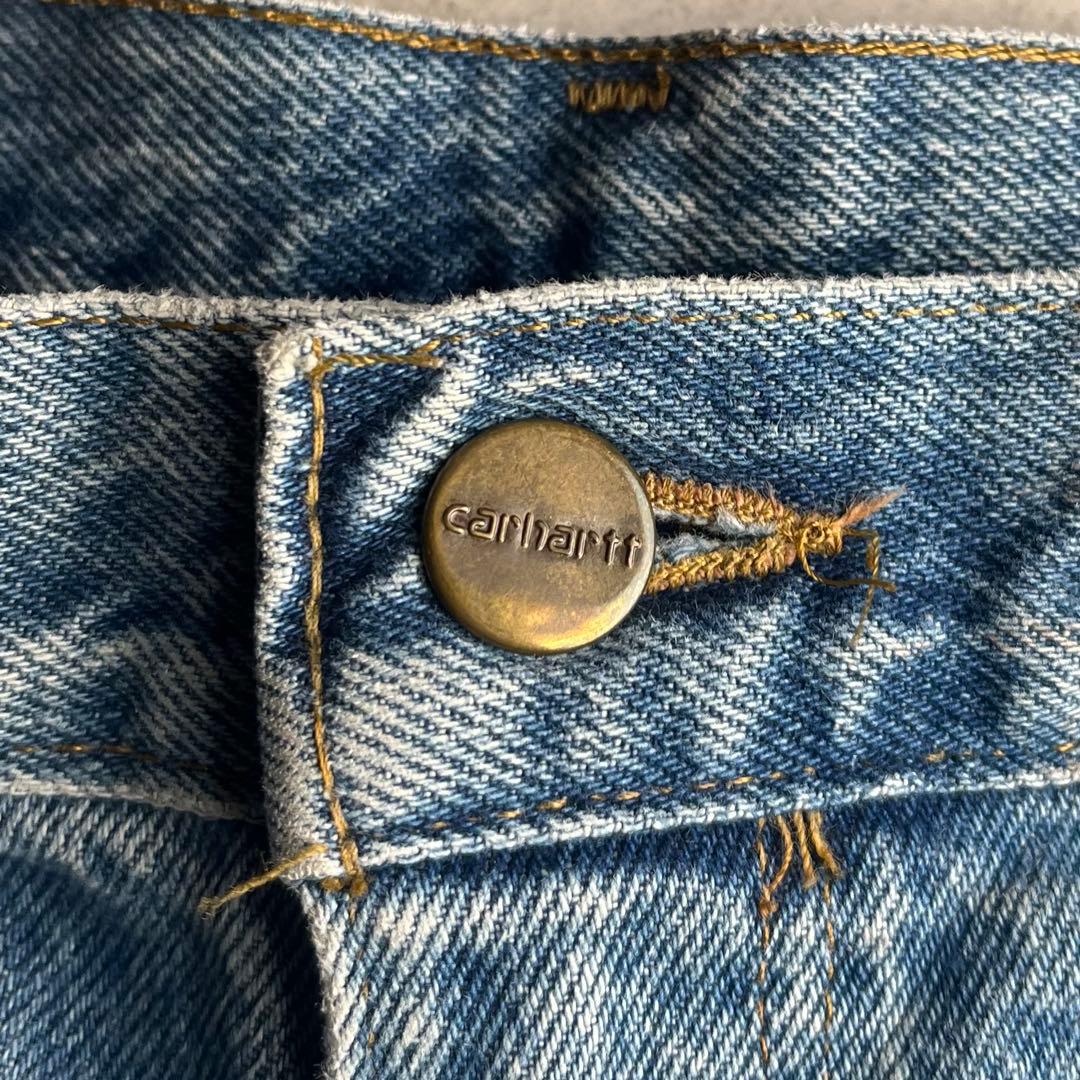【希少】Carhartt ダブルニー デニムショーツ フェード W29