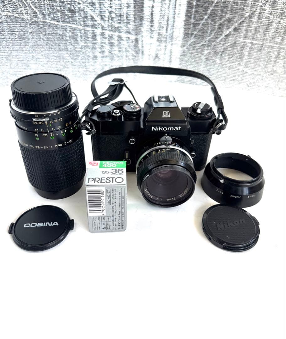 ニコンNikomat ELブラックフィルムカメラ