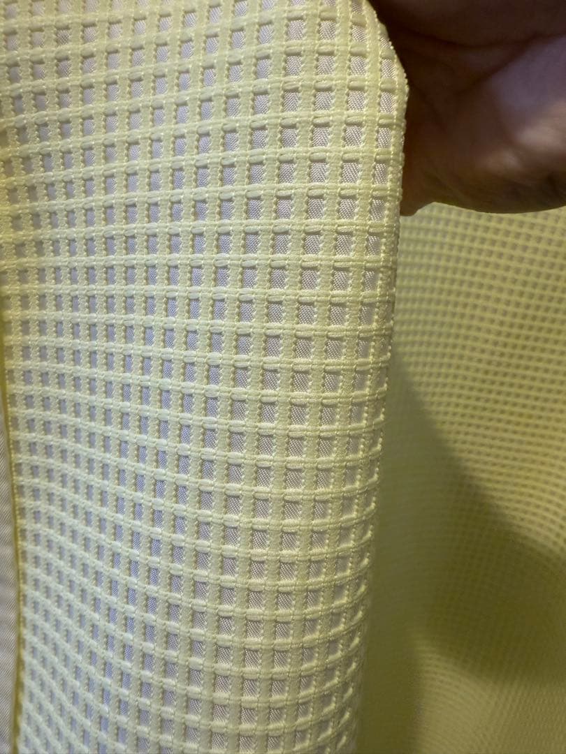 日本製RANDY イエロー チェック柄 ロングコート美品