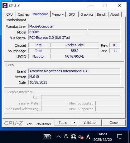Intel Core i5-11400+ASRock B560M【動作確認済】