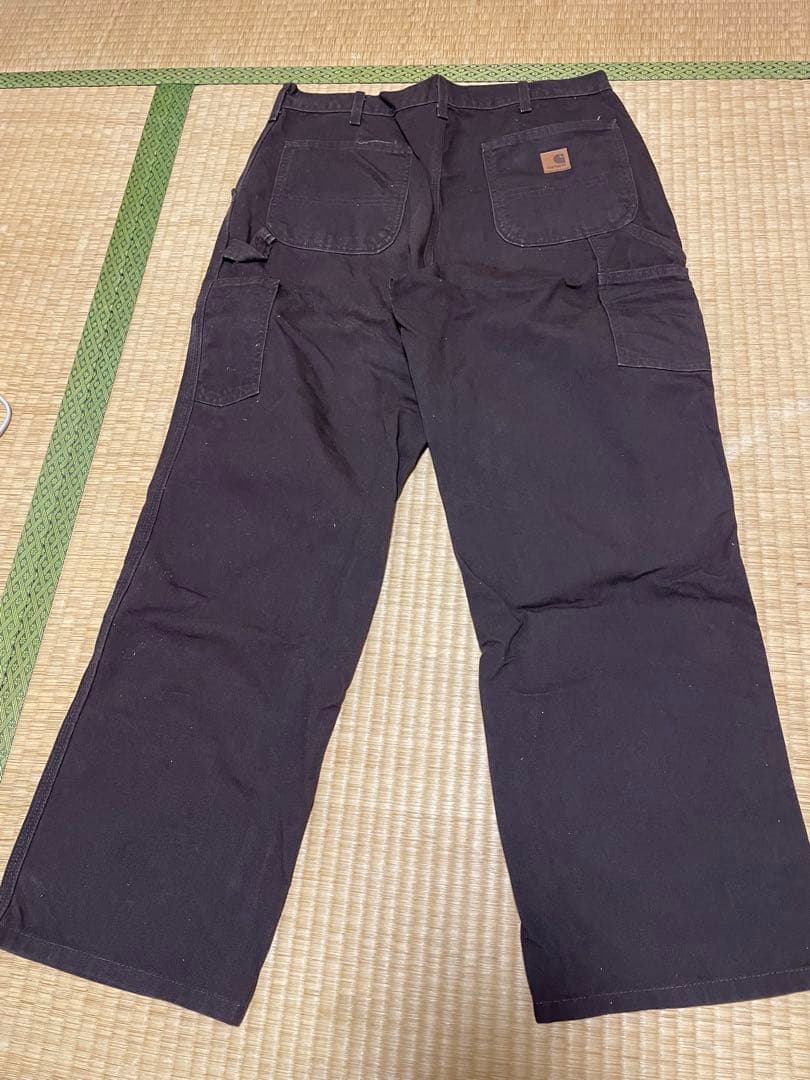 カーハート　ペインターパンツ ダークブラウン　W34 ウォッシュドダック