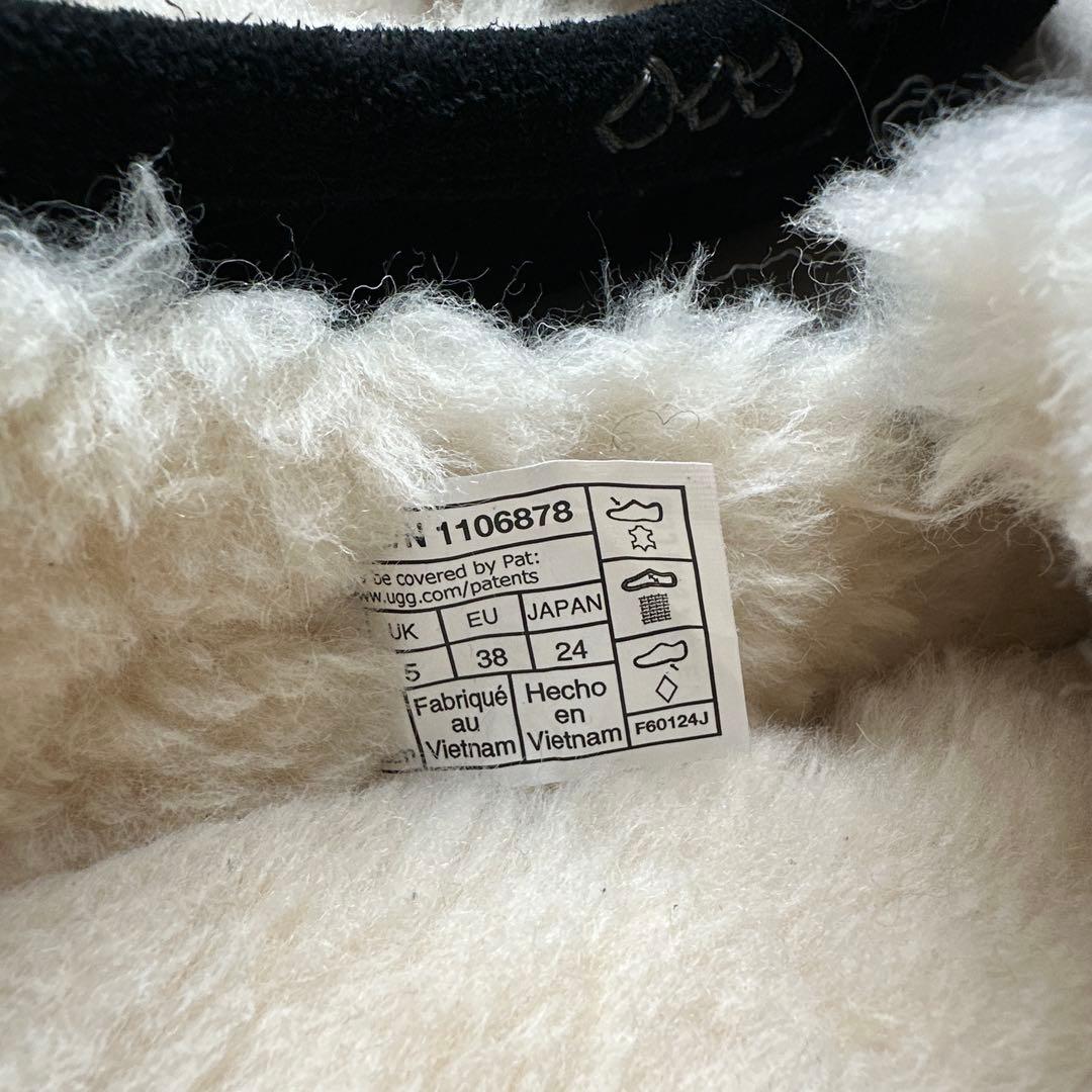 UGG アンスレー ブラック モカシン 5 24cm