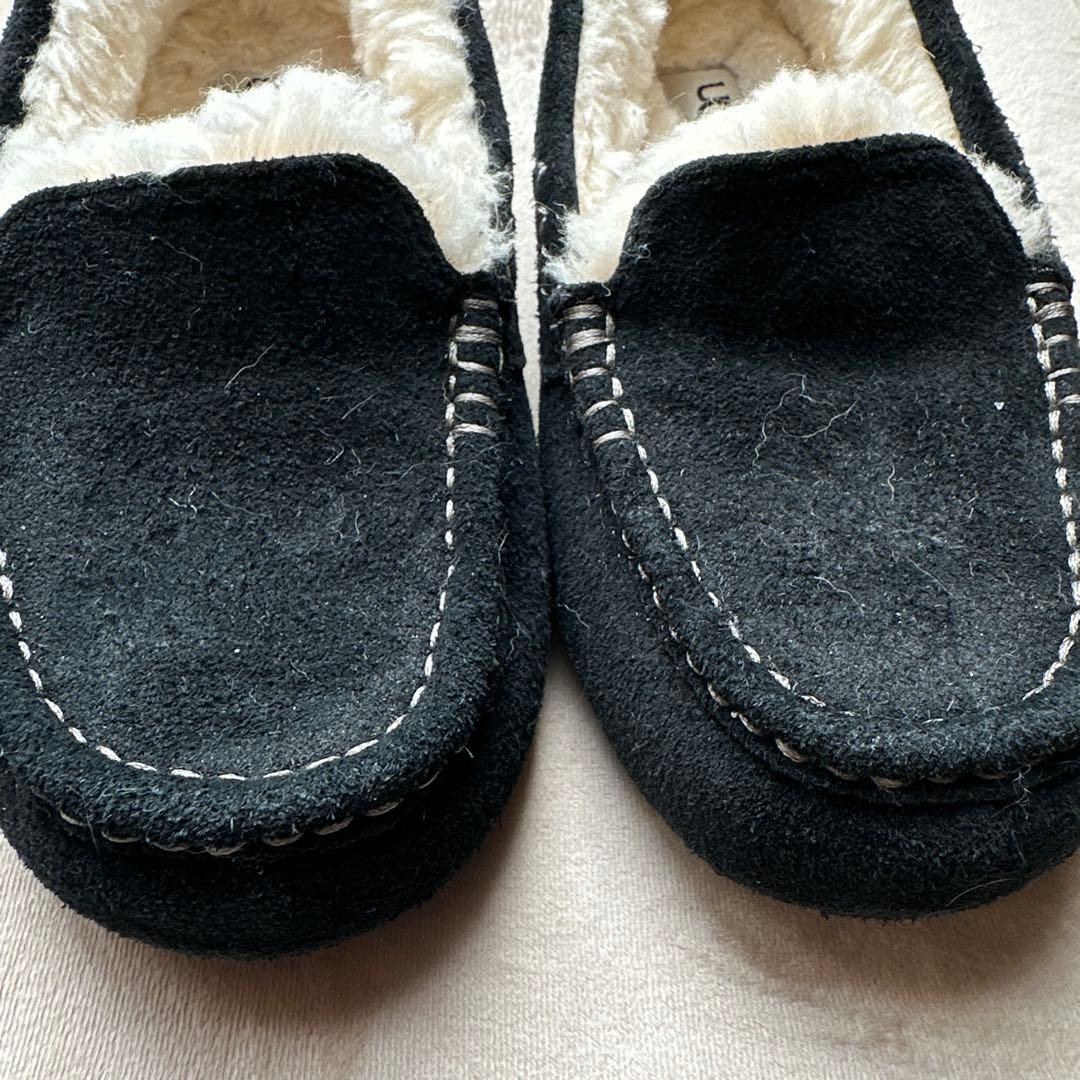 UGG アンスレー ブラック モカシン 5 24cm
