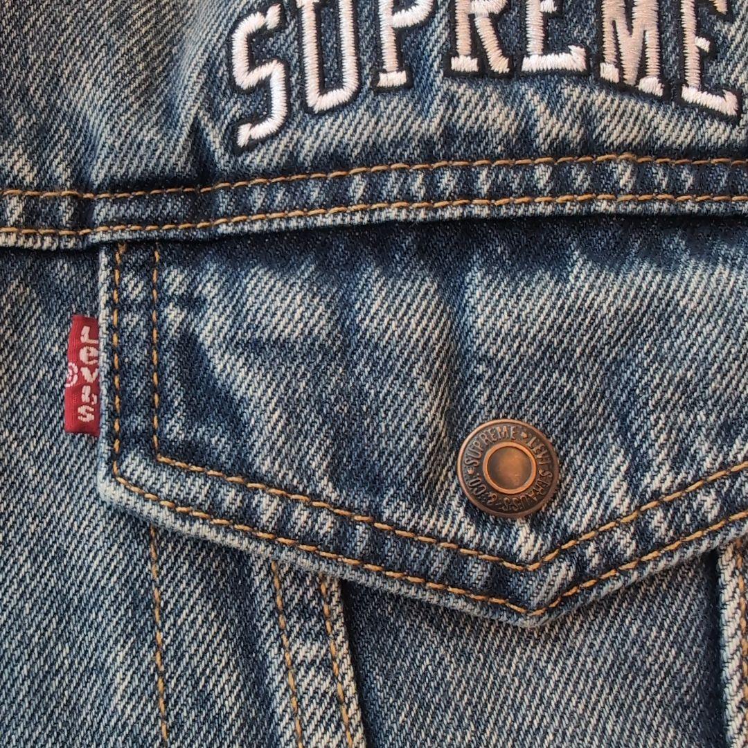 SUPREME✕Levi's デニムジャケット オレンジ　リバーシブル