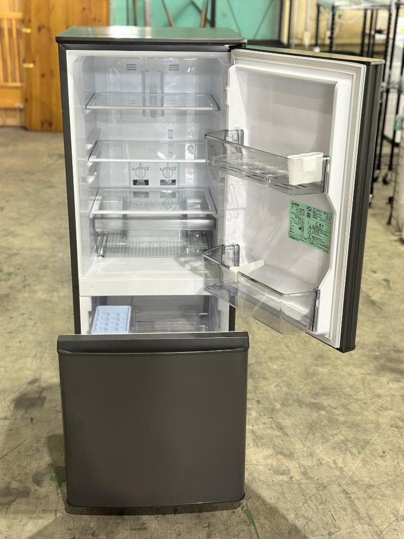 三菱電機 2ドア冷蔵庫 MR-P15K-H 146L 2025年製