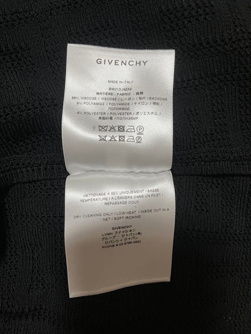 GIVENCHY ジバンシィ4Gジャガードブラックミニドレス　Sサイズ