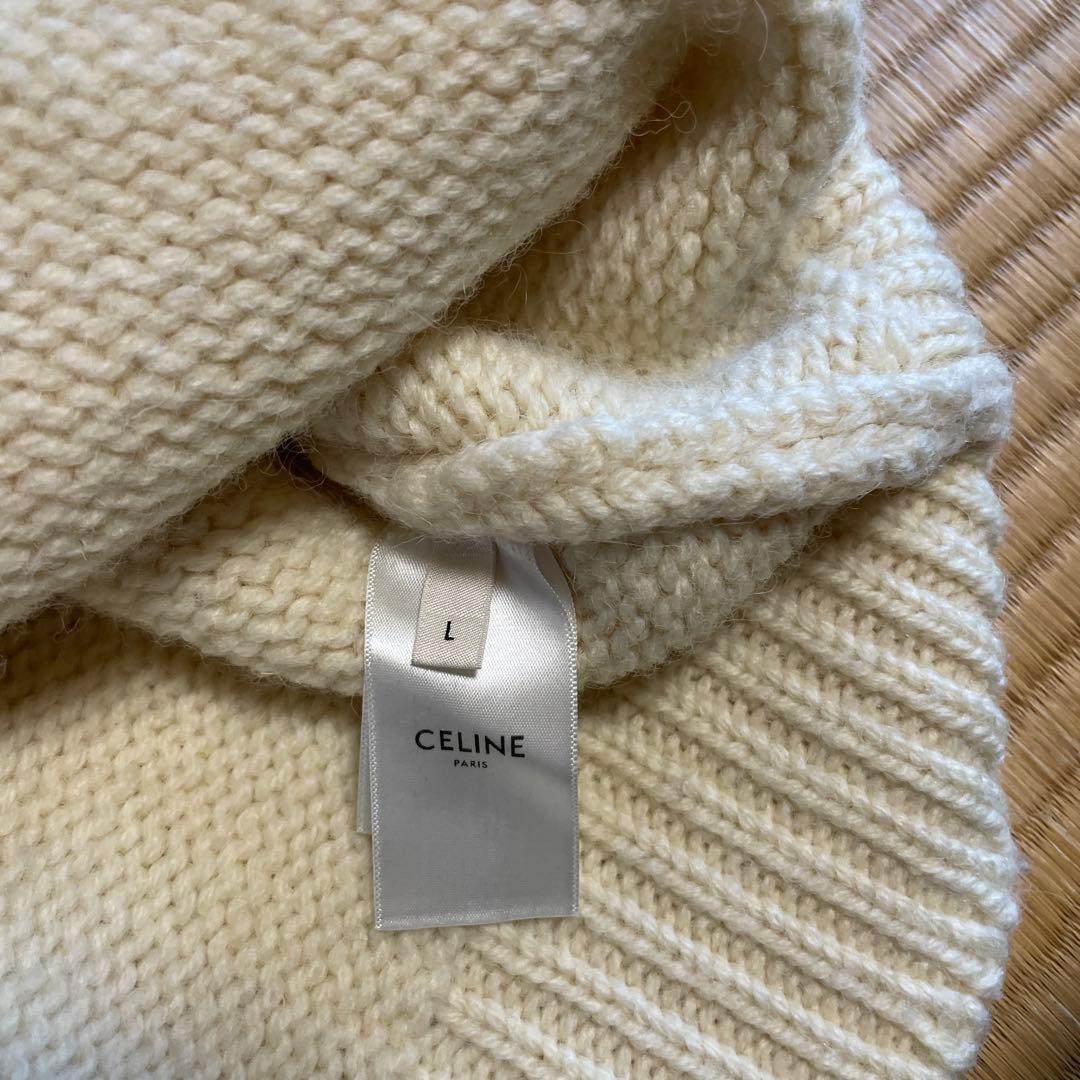 CELINE 21AWオーバーサイズ シェットランドニット　サイズL