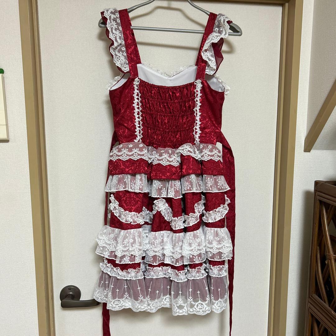 ゴスロリ・ロリータドレスセット 赤