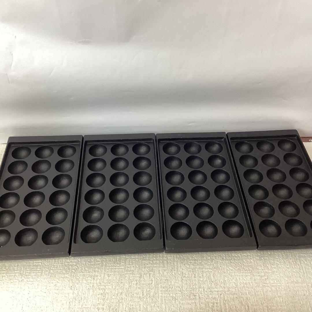 たこ焼き鉄板 深型フチ高　鉄鋳物 18穴 業務用