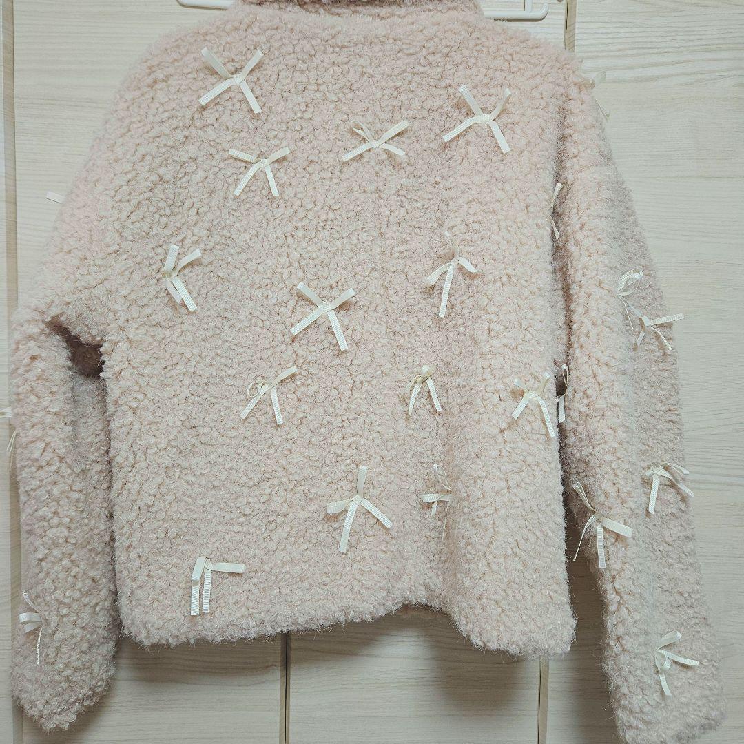 ジャケット・アウター CALNAMUR MANY RIBBON LOOP FUR BLOUSON